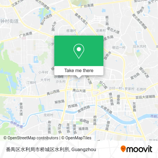 番禺区水利局市桥城区水利所 map