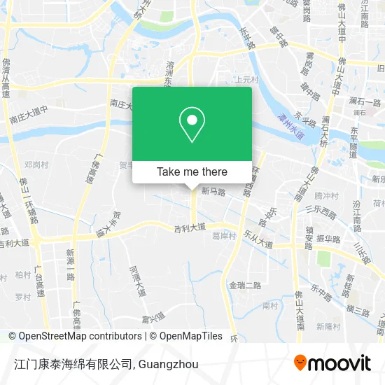 江门康泰海绵有限公司 map