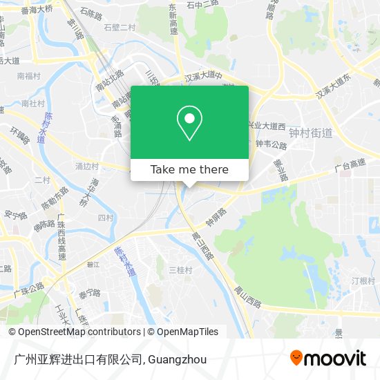 广州亚辉进出口有限公司 map