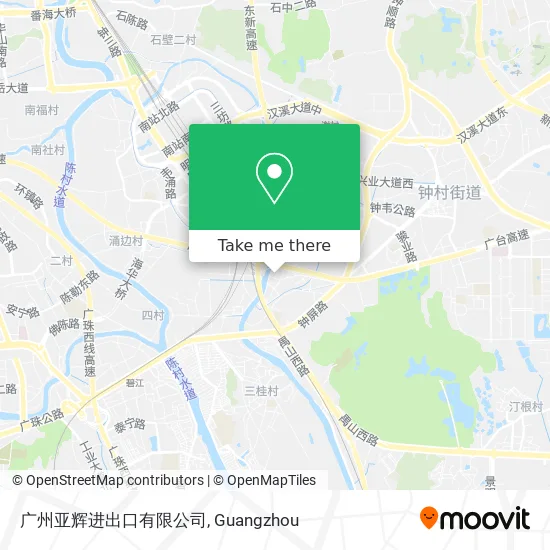 广州亚辉进出口有限公司 map