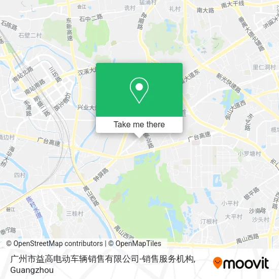 广州市益高电动车辆销售有限公司-销售服务机构 map