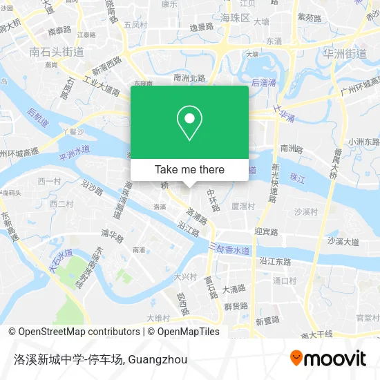 洛溪新城中学-停车场 map