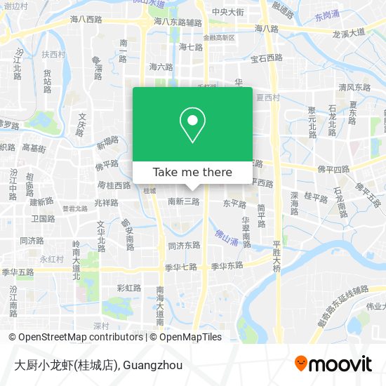 大厨小龙虾(桂城店) map