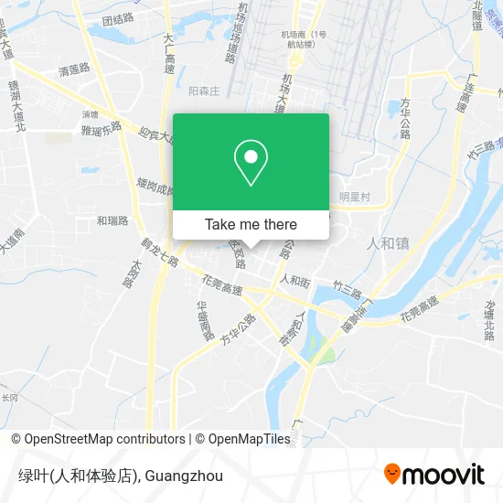 绿叶(人和体验店) map