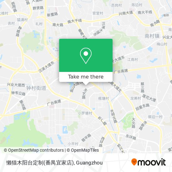 懒猫木阳台定制(番禺宜家店) map