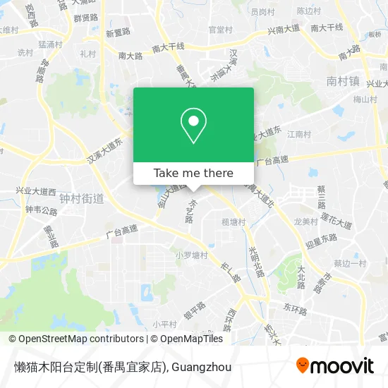 懒猫木阳台定制(番禺宜家店) map