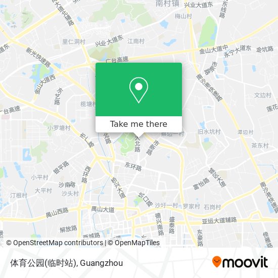 体育公园(临时站) map