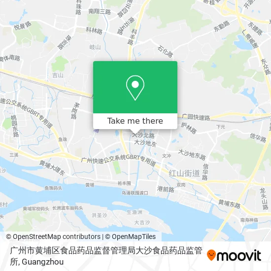 广州市黄埔区食品药品监督管理局大沙食品药品监管所 map