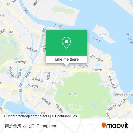 南沙金湾-西北门 map