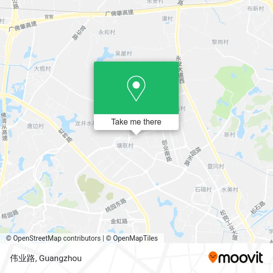 伟业路 map