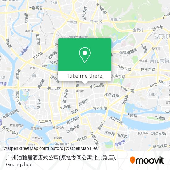 广州泊雅居酒店式公寓(原揽悦阁公寓北京路店) map