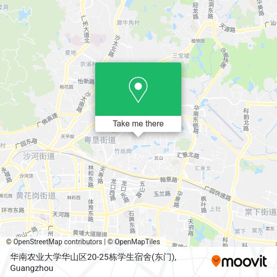 华南农业大学华山区20-25栋学生宿舍(东门) map