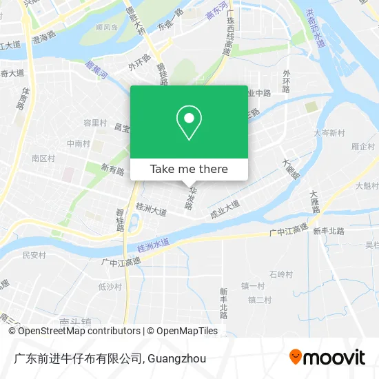 广东前进牛仔布有限公司 map