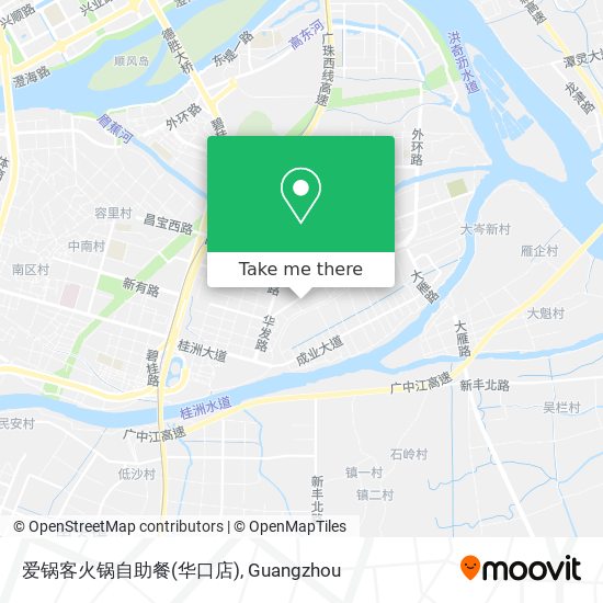 爱锅客火锅自助餐(华口店) map