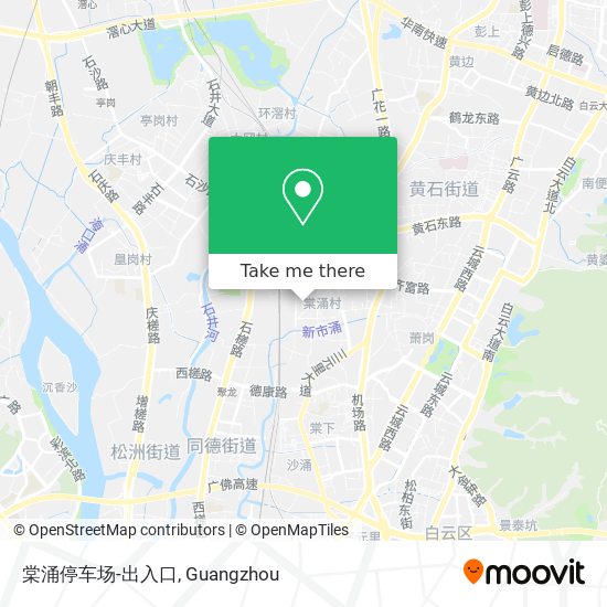 棠涌停车场-出入口 map
