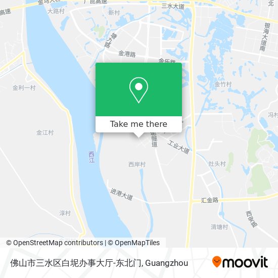 佛山市三水区白坭办事大厅-东北门 map