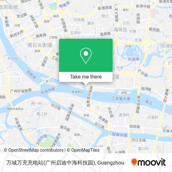 万城万充充电站(广州启迪中海科技园) map