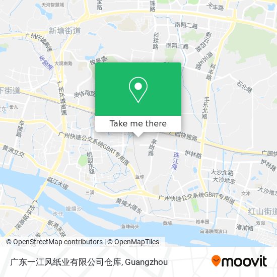 广东一江风纸业有限公司仓库 map