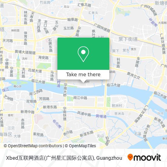 Xbed互联网酒店(广州星汇国际公寓店) map