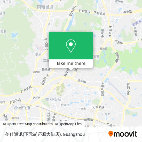 创佳通讯(下元岗还原大街店) map