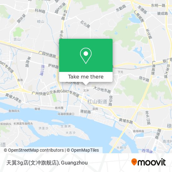 天翼3g店(文冲旗舰店) map