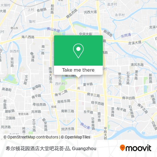 希尔顿花园酒店大堂吧花荟·品 map