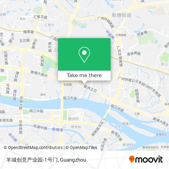 羊城创意产业园-1号门 map