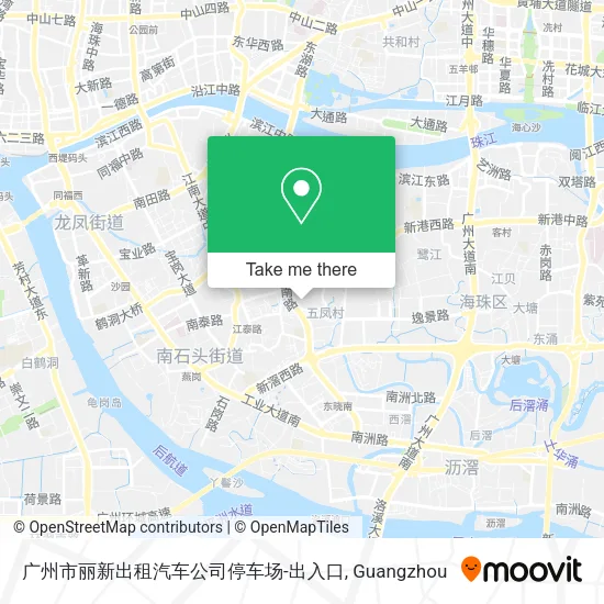 广州市丽新出租汽车公司停车场-出入口 map