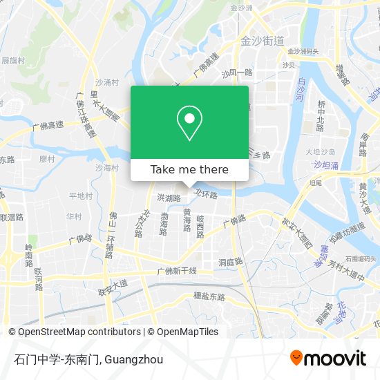 石门中学-东南门 map