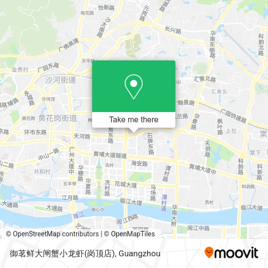 御茗鲜大闸蟹小龙虾(岗顶店) map