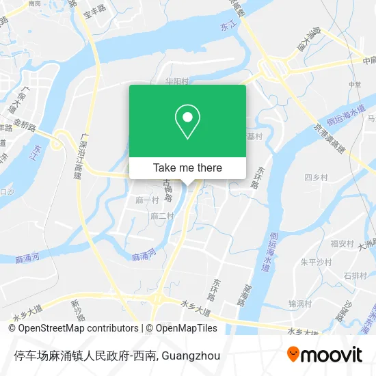 停车场麻涌镇人民政府-西南 map