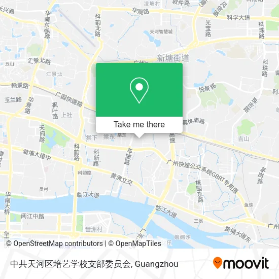 中共天河区培艺学校支部委员会 map