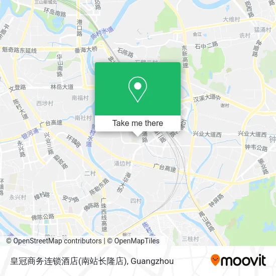 皇冠商务连锁酒店(南站长隆店) map