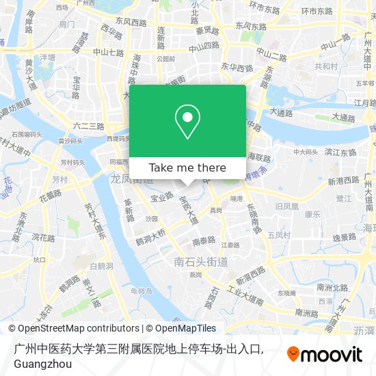 广州中医药大学第三附属医院地上停车场-出入口 map