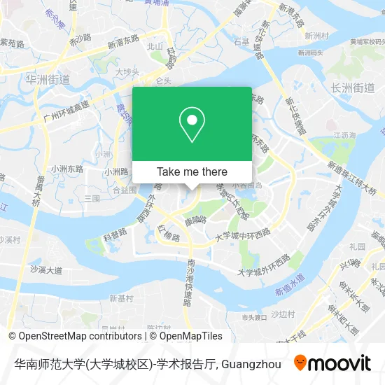 华南师范大学(大学城校区)-学术报告厅 map