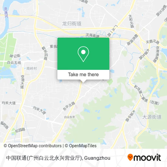 中国联通(广州白云北永兴营业厅) map