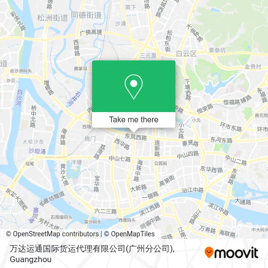 万达运通国际货运代理有限公司(广州分公司) map
