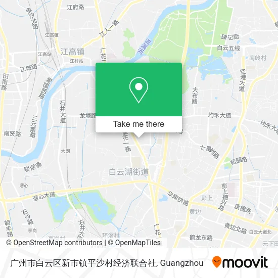 广州市白云区新市镇平沙村经济联合社 map