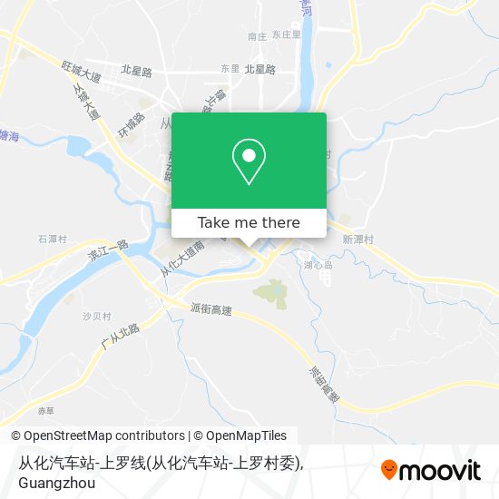 从化汽车站-上罗线(从化汽车站-上罗村委) map