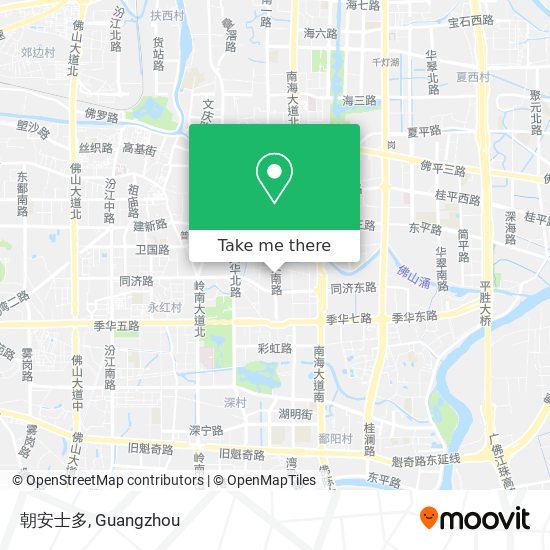 朝安士多 map
