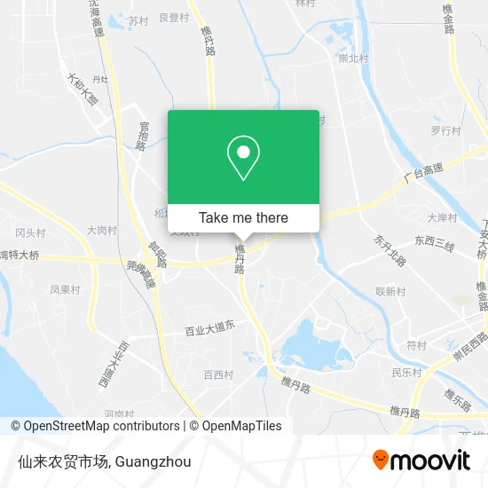仙来农贸市场 map