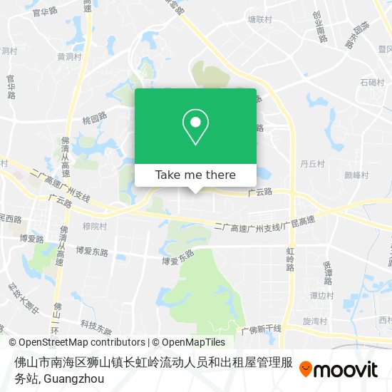 佛山市南海区狮山镇长虹岭流动人员和出租屋管理服务站 map