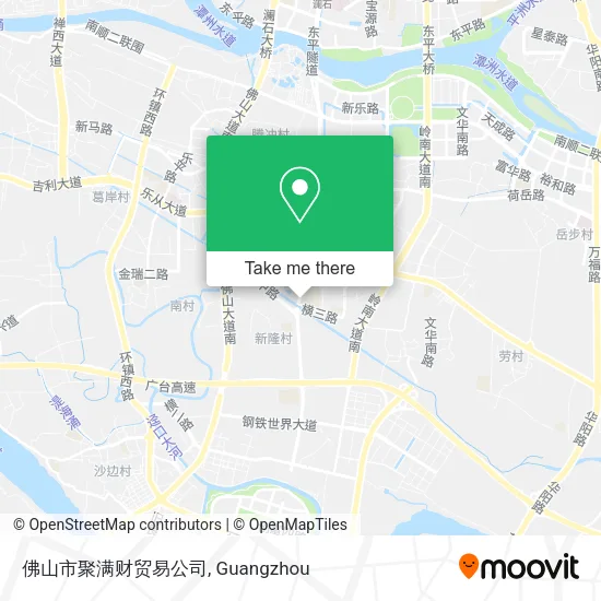 佛山市聚满财贸易公司 map