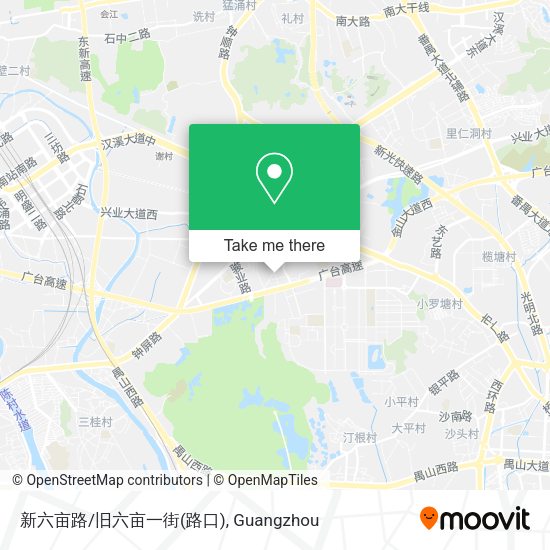 新六亩路/旧六亩一街(路口) map