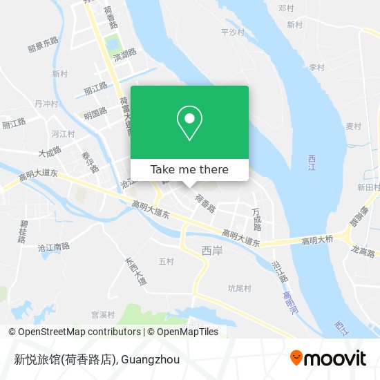 新悦旅馆(荷香路店) map