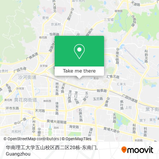华南理工大学五山校区西二区20栋-东南门 map