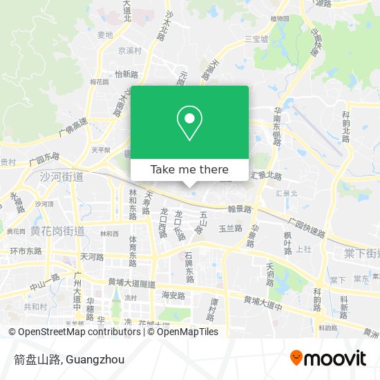 箭盘山路 map