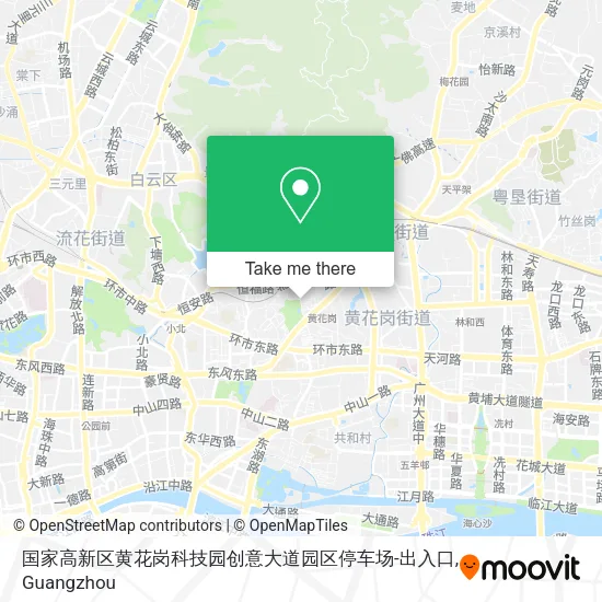 国家高新区黄花岗科技园创意大道园区停车场-出入口 map