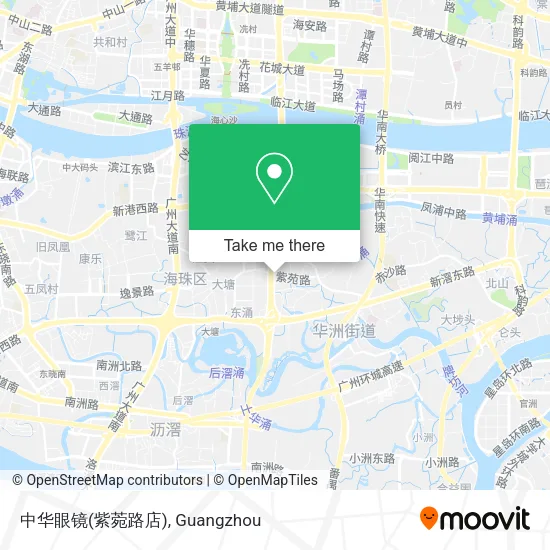 中华眼镜(紫菀路店) map