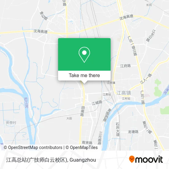 江高总站(广技师白云校区) map